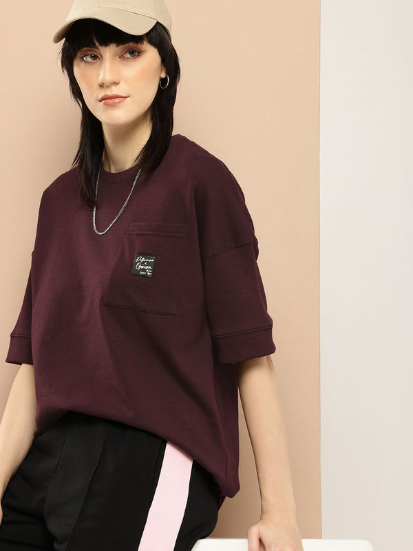 Difference of Opinion Women Oversized Drop Shoulder Ultra Soft Drapey Cotton T-Shirt