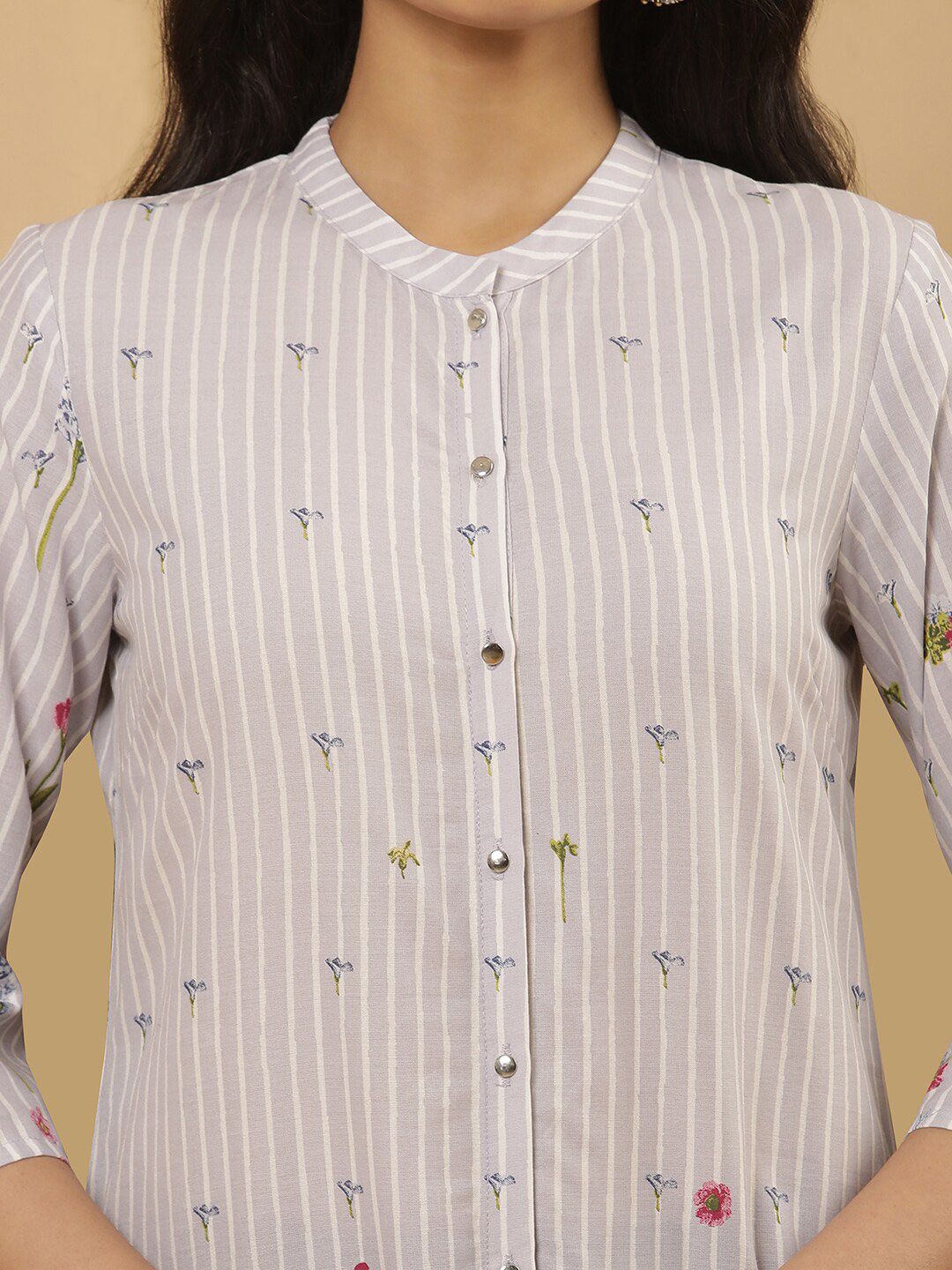 W Floral Printed Regular Kurta