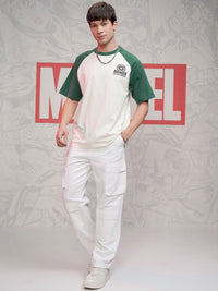 HIGHLANDER Marvel Men Captain America Round Neck Dropshoulder Oversized T-shirt