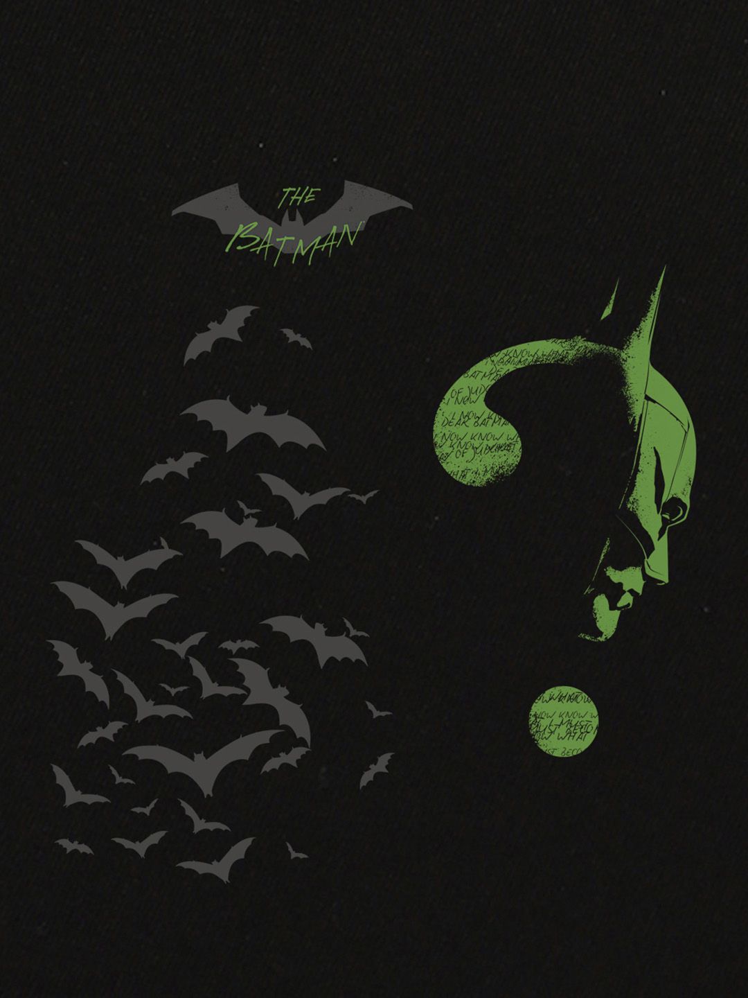 Bewakoof Lelaki Hitam Batman Bercetak T-Shirt Kapas Murni