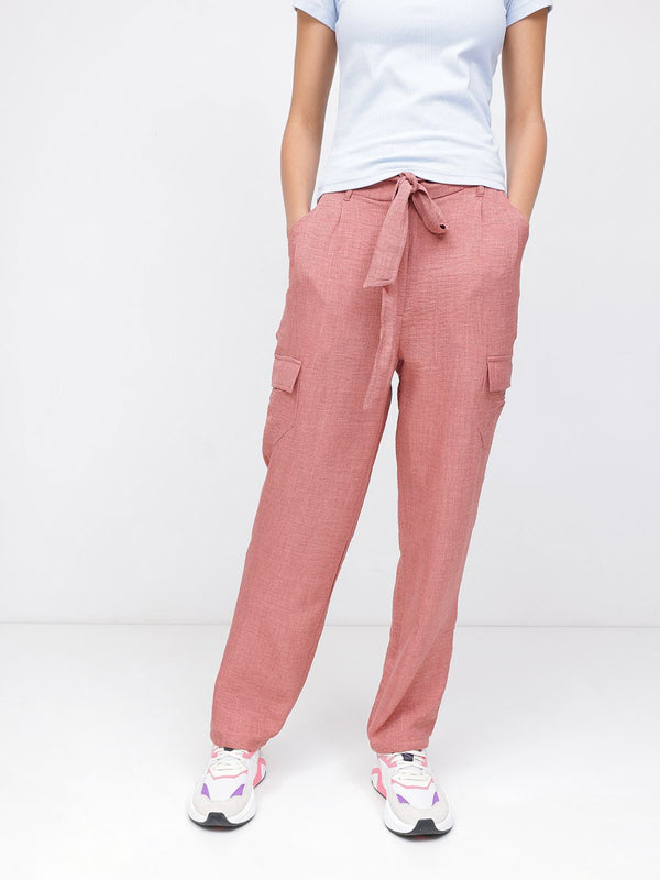 DressBerry Neo Vintage Paperbag Tapered Cargo Pants