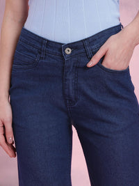 DressBerry Women Wide Leg High-Rise Stretchable Jeans
