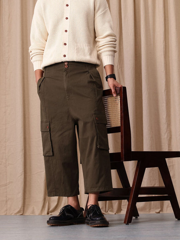 Mr Bowerbird Men Oversized Fit Pleated Trousers