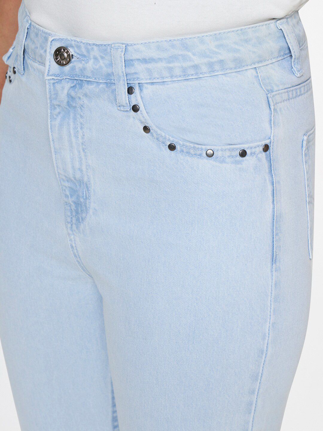 AND Women Clean Look High Rise Pure Cotton Jeans