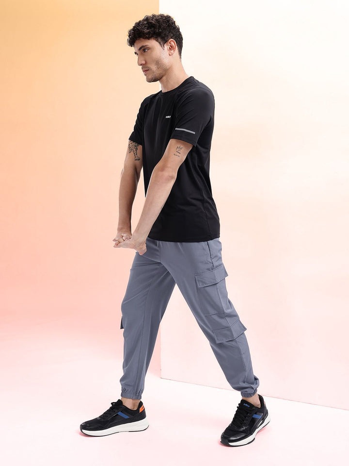HRX by Hrithik Roshan Men Mid-Rise Rapid-Dry Cargo-Style Training Joggers