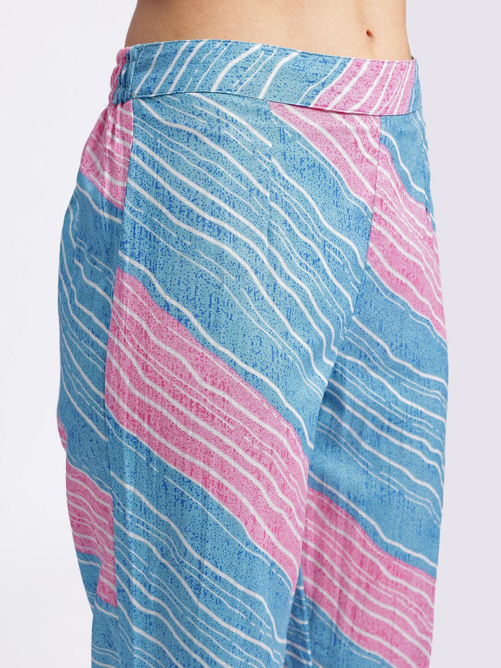 Anouk Floral Printed Pure Cotton Kurta with Trousers & Dupatta