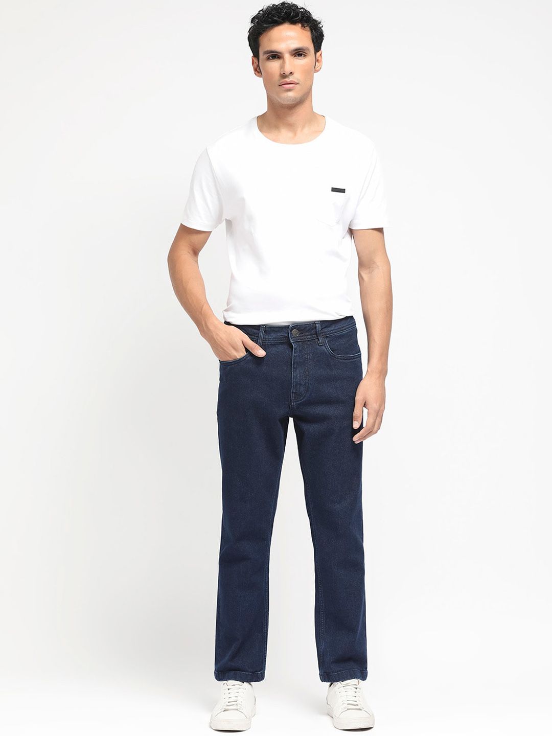 RARE RABBIT Men Polin Regular Fit Stretchable Jeans