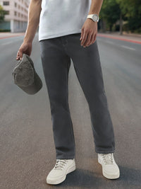 Urbano Fashion Men Straight Fit Mid-Rise Stretchable Jeans