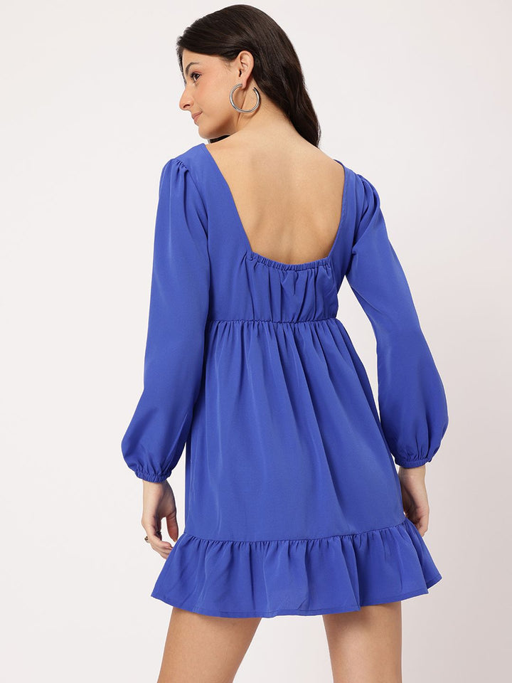 DressBerry Ruffle Dreams Flounce Mini Dress
