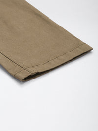 Difference of Opinion Men Solid Ankle-Length Chinos Trousers