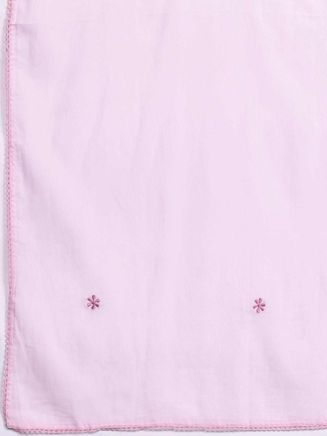 Indo Era Ethnic Motifs Embroidered Pure Cotton Kurta with Trousers & Dupatta