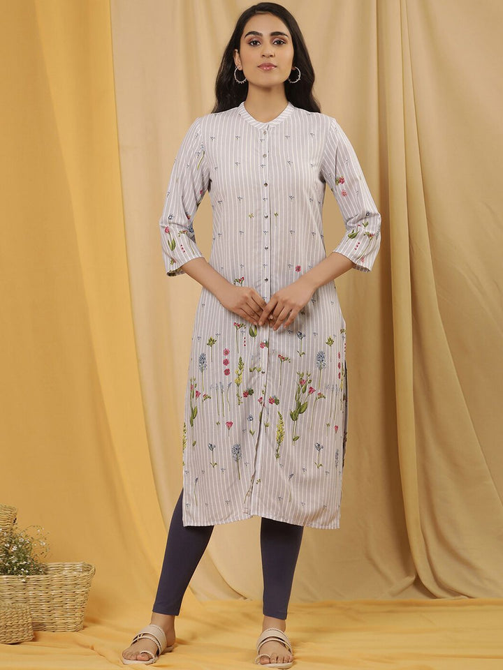 W Floral Printed Regular Kurta