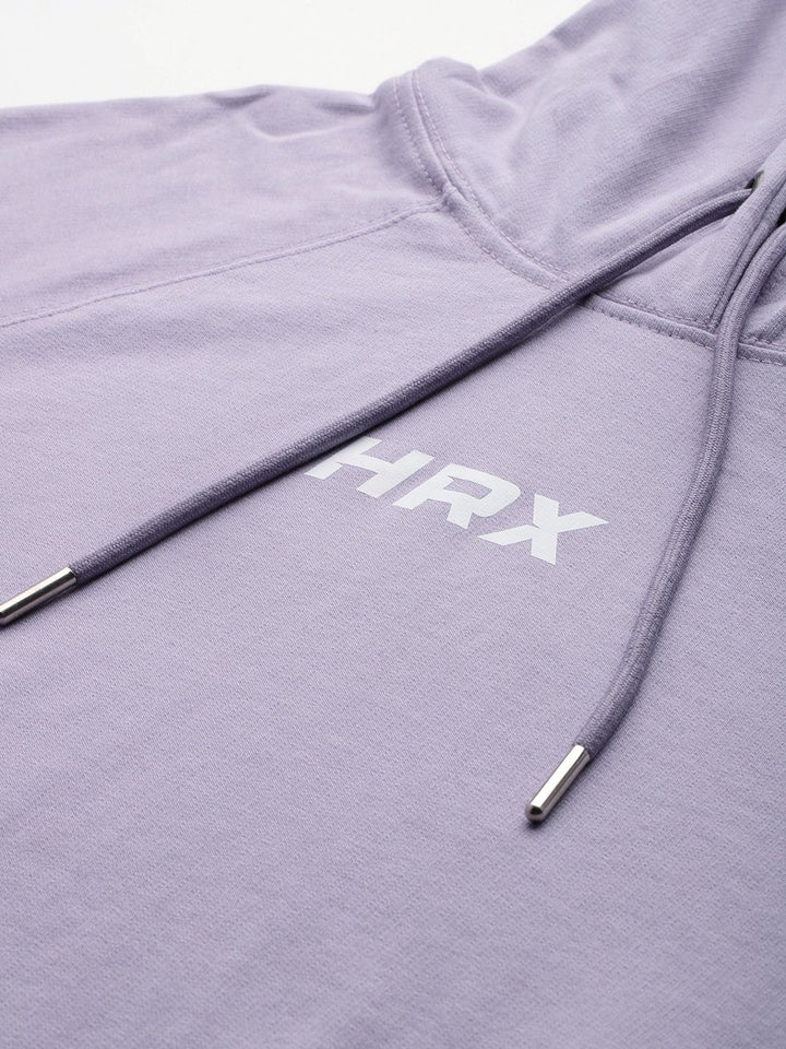 HRX by Hrithik Roshan Brand Logo Printed Hooded Sweatshirt