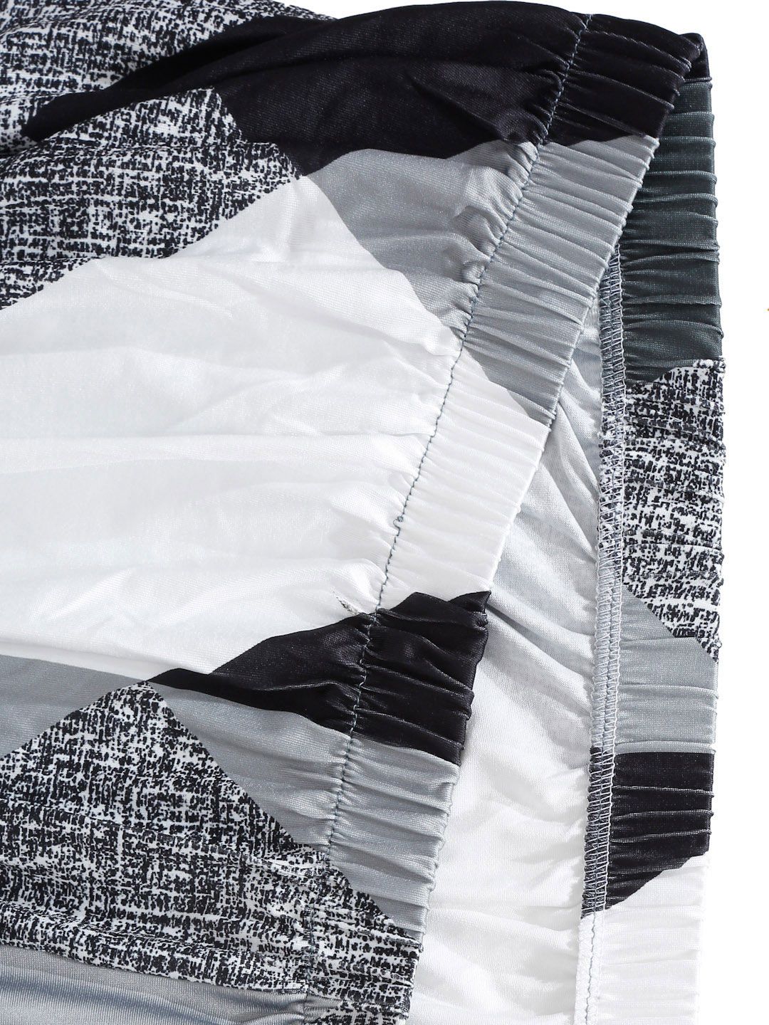 Cortina Black & Grey Printed 2 Seater Sofa Cover