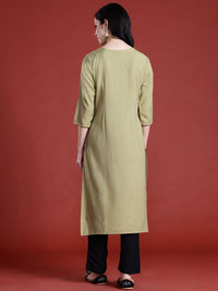 Anouk Thread Work Straight Kurta