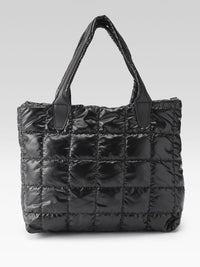 DressBerry Structured Shoulder Bag with Quilted Detail