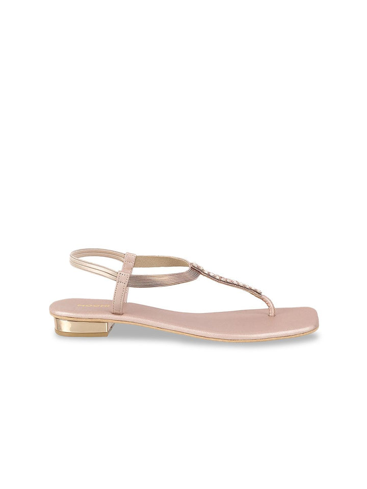 Mochi Embellished Open Toe Flats