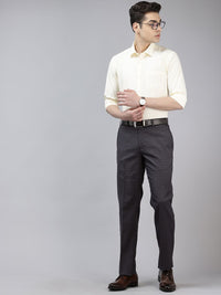 Park Avenue Men Checked Formal Trousers