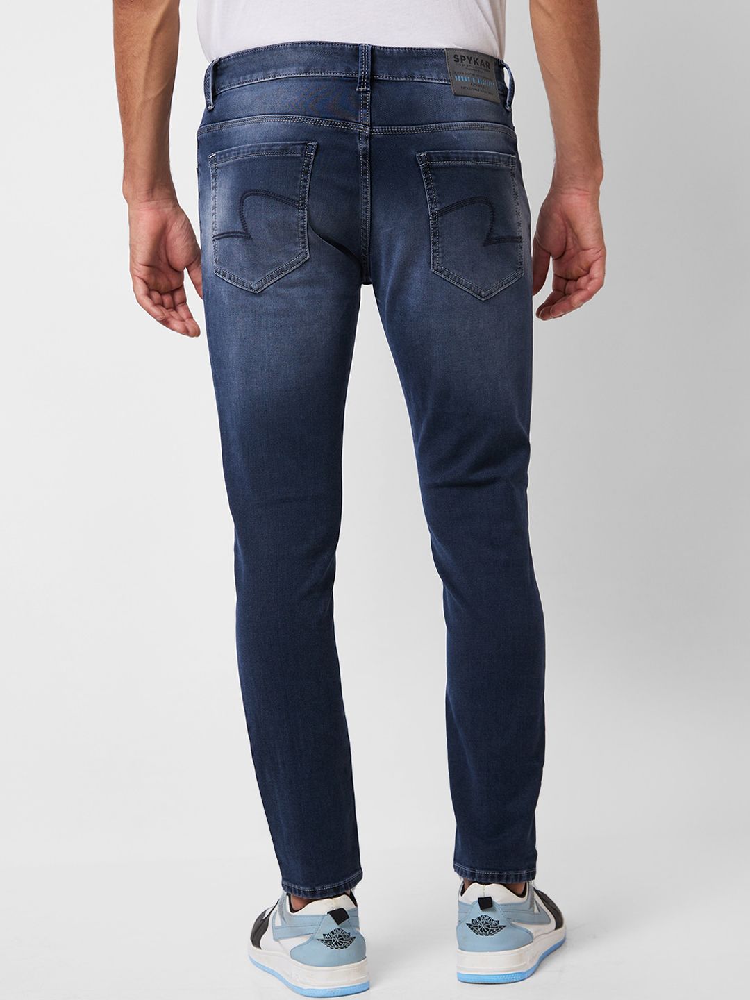 SPYKAR Men Slim Fit Heavy Fade Stretchable Jeans