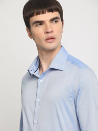 THE BEAR HOUSE Slim Fit Opaque Cotton Formal Shirt
