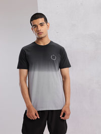 HRX by Hrithik Roshan Ombre Dyed Pure Cotton Lifestyle T-shirt