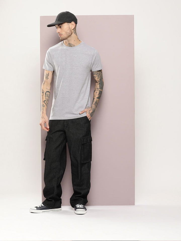 DILLINGER Men Solid Regular Fit T-shirt