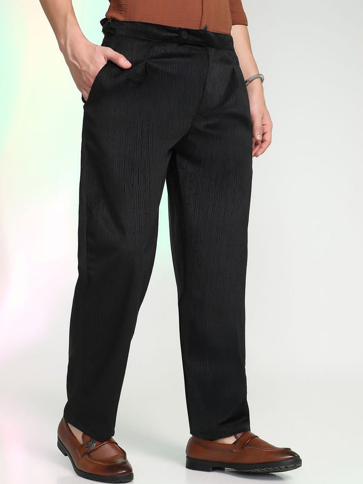 Campus Sutra Men Comfort Regular Trousers