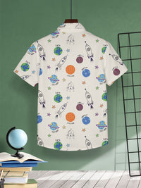 HELLCAT Boys Pack of 2 Spread Collar Cotton Regular Fit Shirt