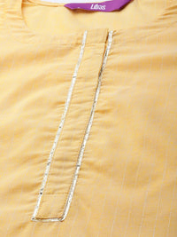 Libas Women Yellow Kurta
