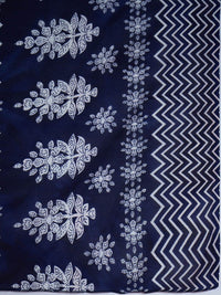 Indo Era Ethnic Motifs Printed Thread Work Straight Kurta With Trousers & Dupatta