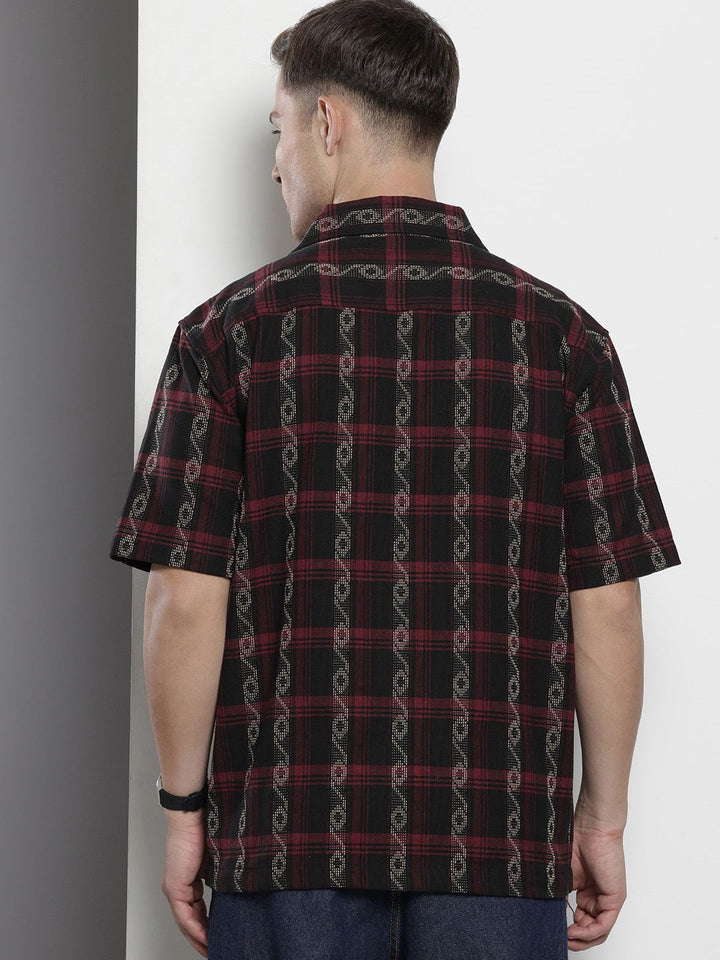 The Indian Garage Co Men Relaxed Fit Striped Resort Wear Shirt