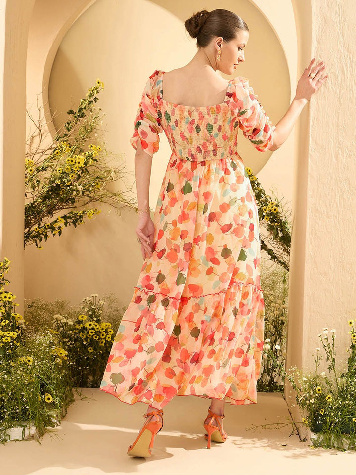 Antheaa Women Floral Printed Maxi Dress