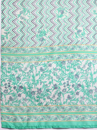 Anouk Floral Printed Regular Gotta Patti Kurta with Trousers & Dupatta