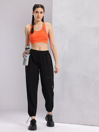 HRX by Hrithik Roshan Women Mid-Rise Regular Fit Running  Joggers with Toggle Hem