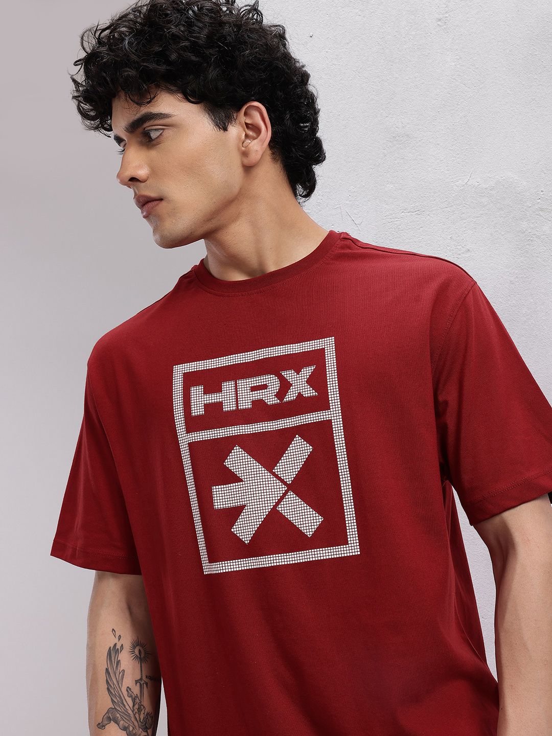 HRX by Hrithik Roshan Men Brand Logo Printed Training T-shirt
