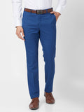 Park Avenue Men Textured Super Slim Fit Formal Trousers