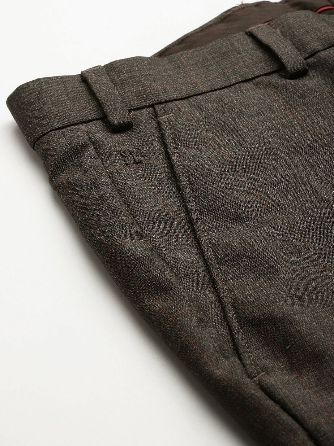 Raymond Men Checked Slim Fit Formal Trousers