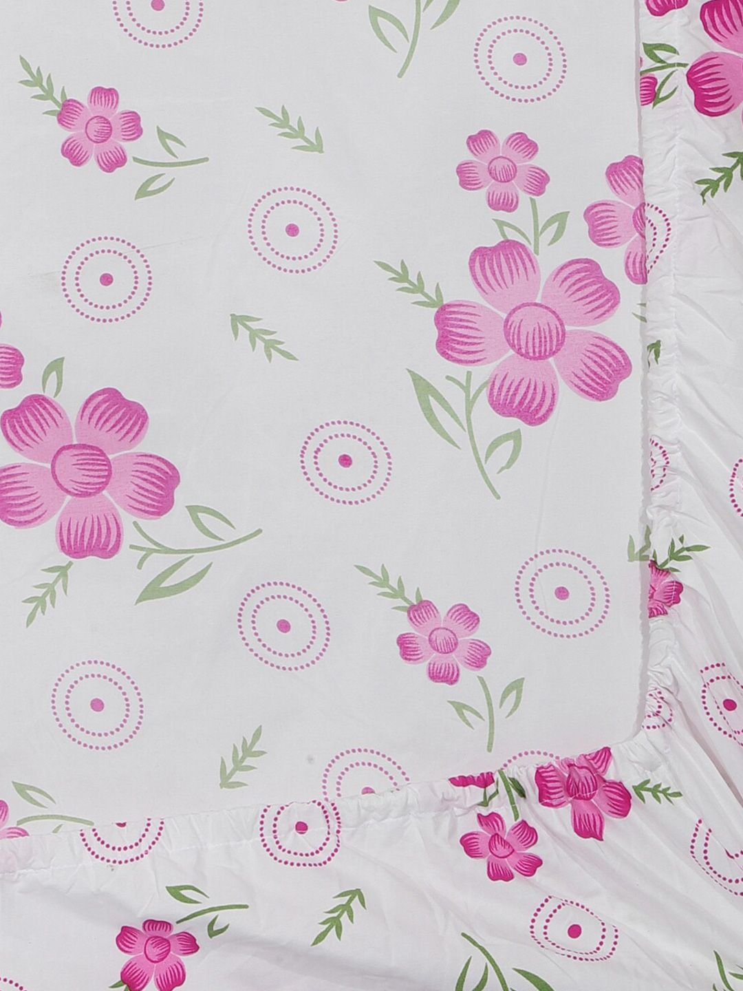 KLOTTHE Kelabu Kapas Bunga 300 TC Dilengkapi Cadar King Halus dengan 2 Sarung Bantal-250 x 225 cm