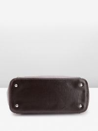 Lino Perros Croc Textured Structured Shoulder Bag
