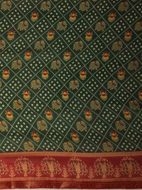 KALINI Bandhani Print Zari Pure Georgette Bandhani Saree