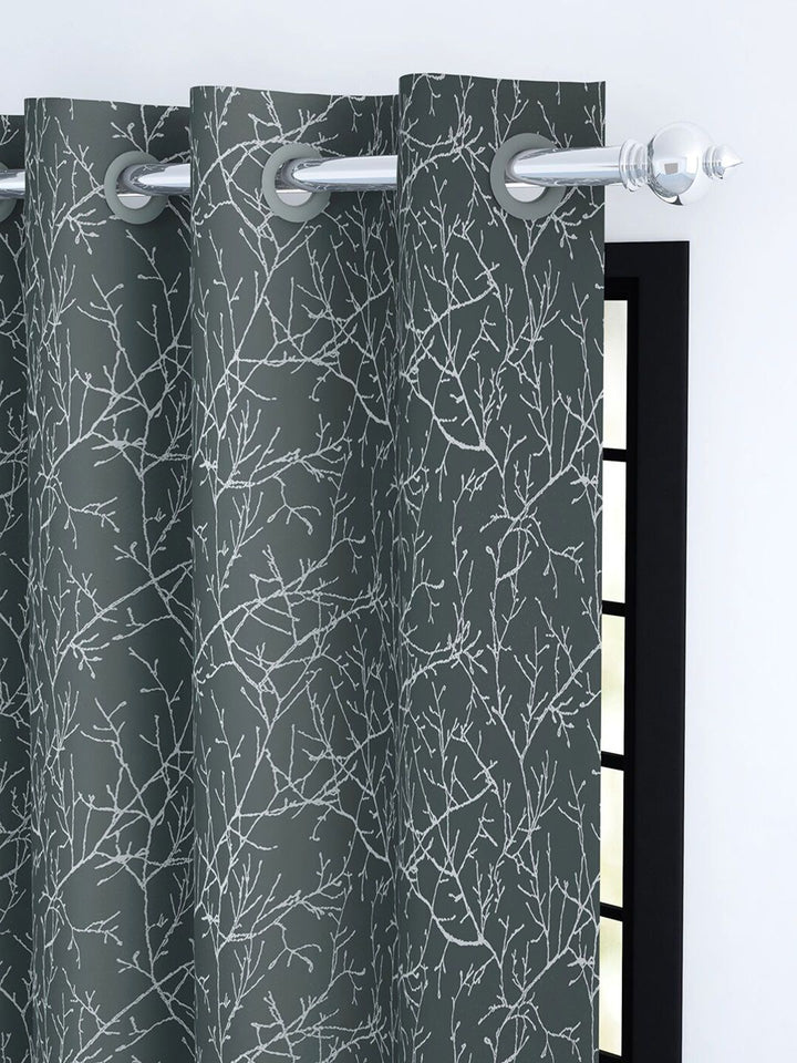 Story@Home Jacquard 400 GSM 7 feet1 U Door Curtain