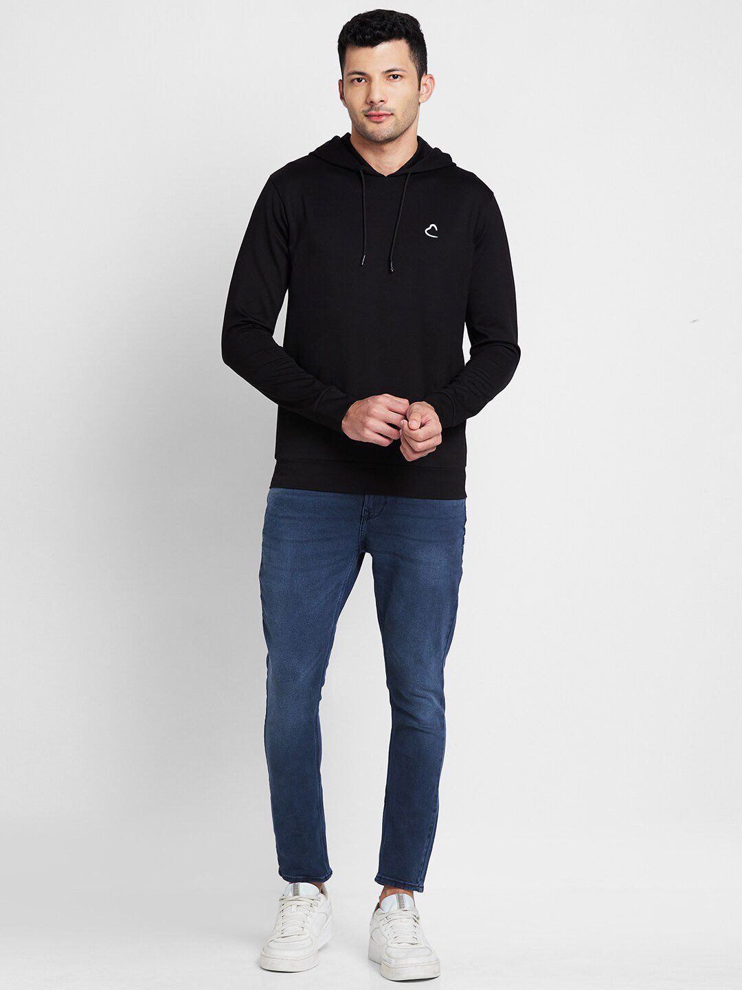 Being Human Hooded Cotton Pullover