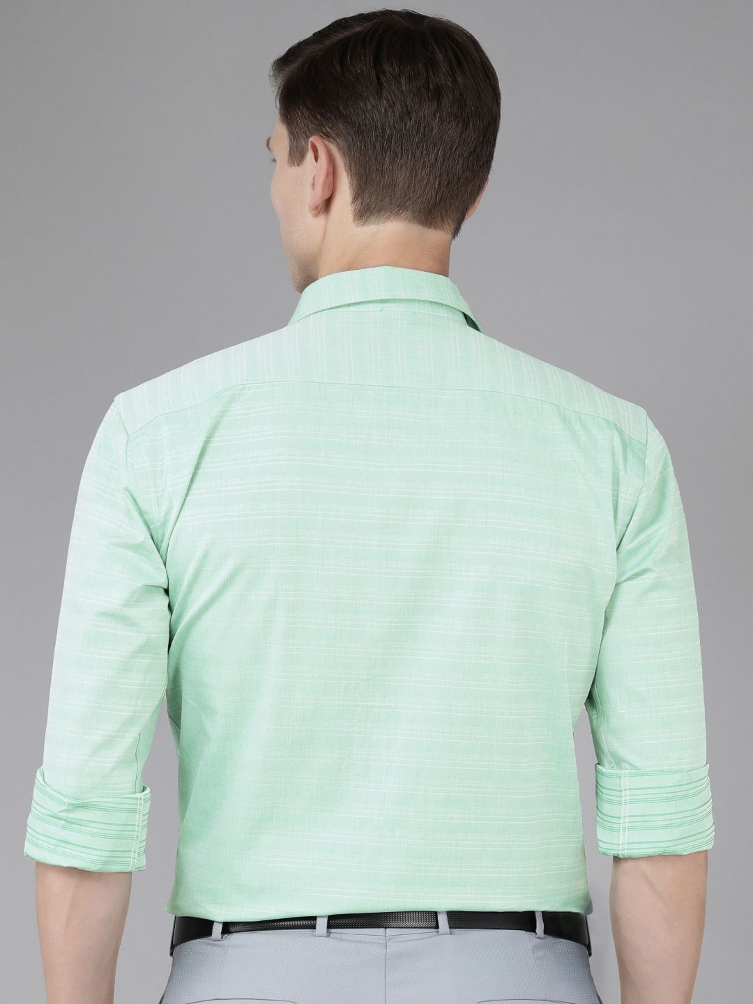 Park Avenue Slim Fit Striped Pure Cotton Formal Shirt