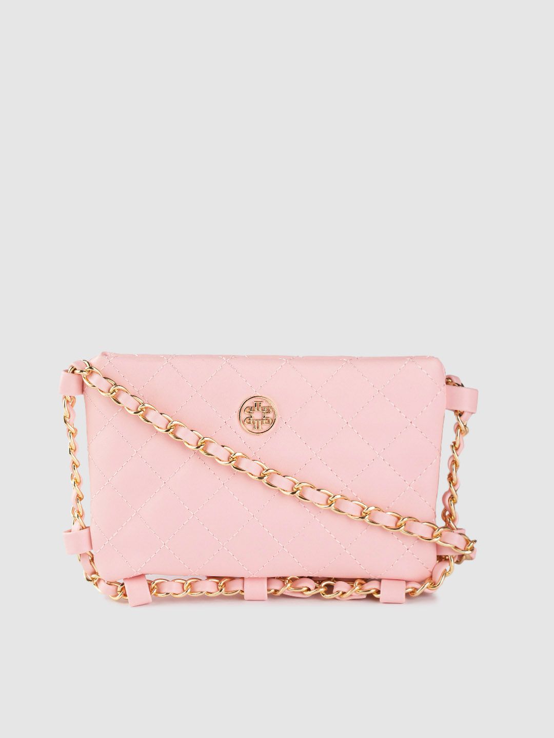 Lino Perros Pink Quilted Small Sling Bag