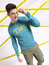 The Indian Garage Co Typography Printed Pullover Acrylic Sweater