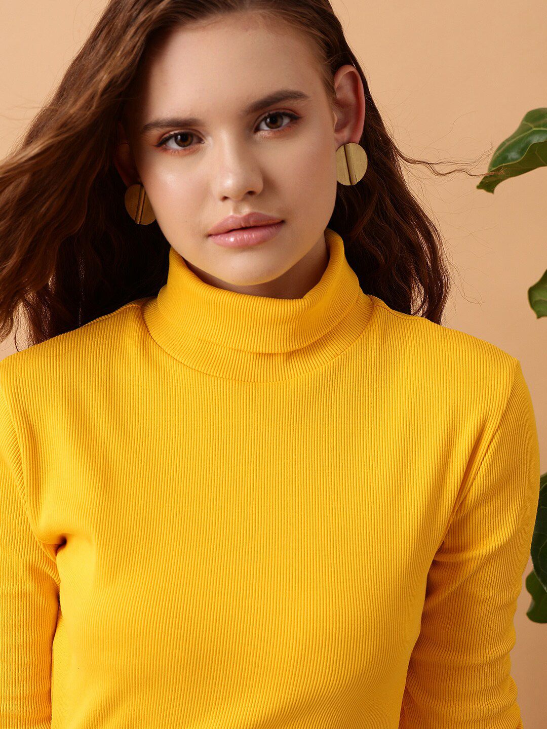 STREET 9 Turtle Neck Fitted Top