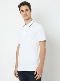 SPYKAR Men Solid Polo Collar Cotton T-shirt