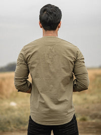 Powerlook Mandarin Collar Casual Shirt