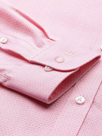 Raymond Slim Fit Self Design Textured Pure Cotton Formal Shirt
