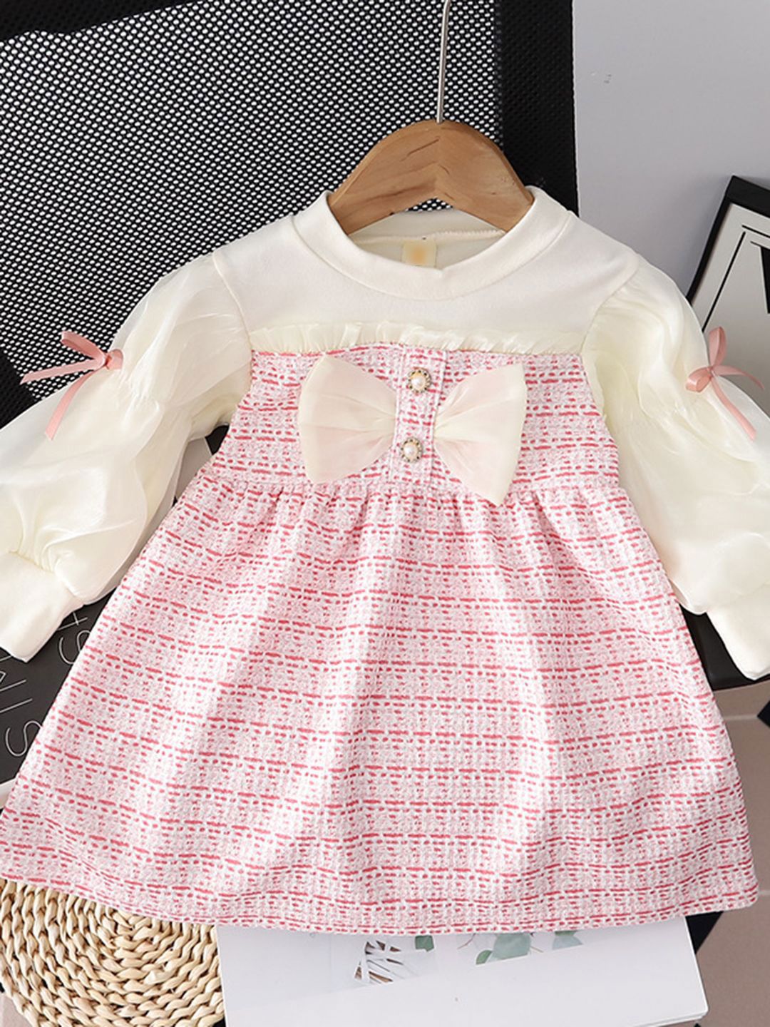 YK Floral Print Fit & Flare Dress